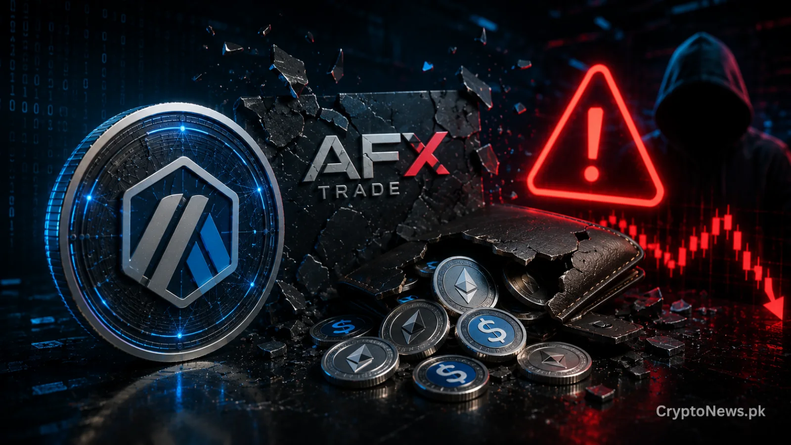 Shattered Arbitrum security infrastructure and stolen Ethereum assets representing the $24 million AFX Trade bridge exploit