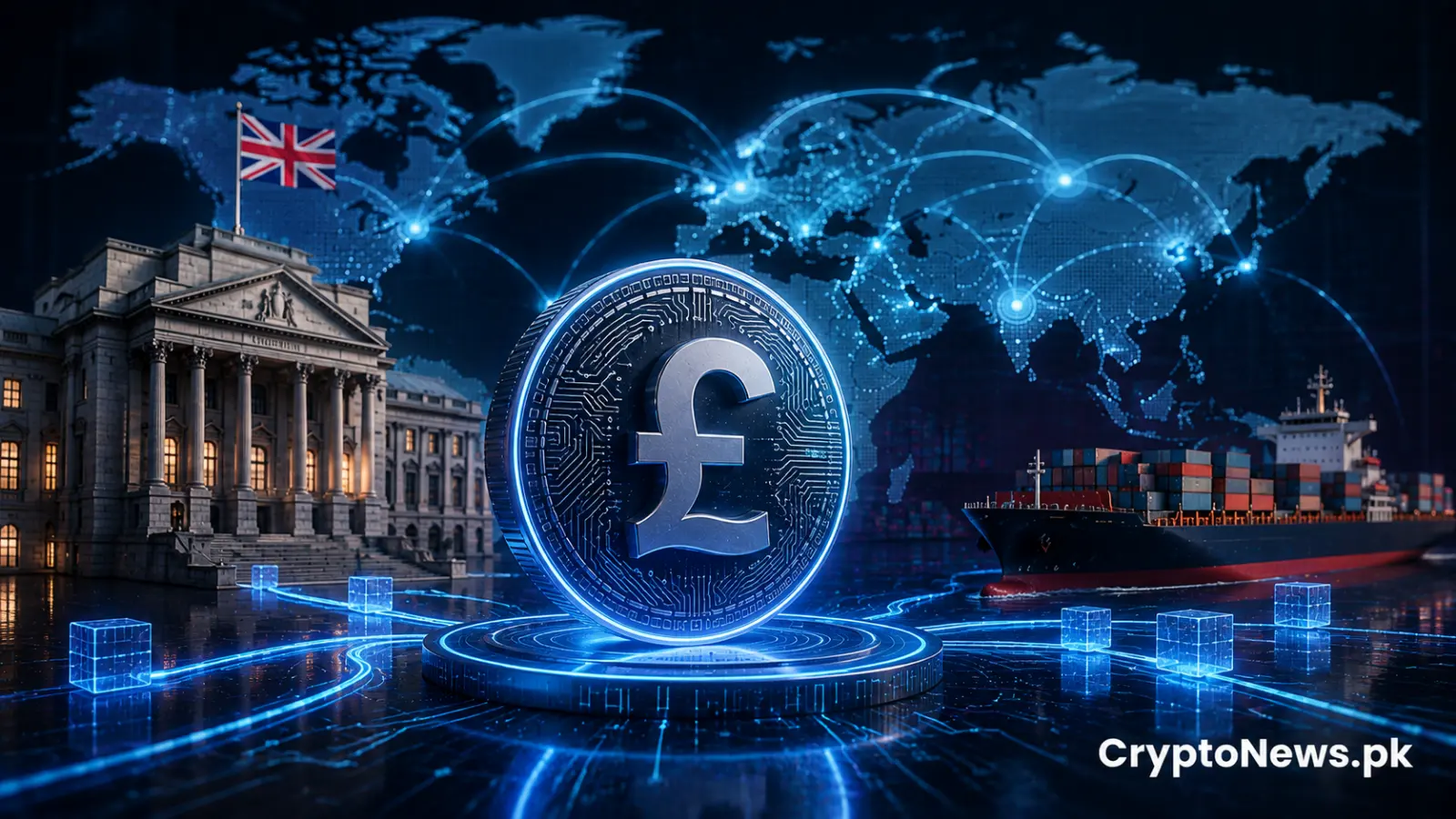 Bank of England tests a digital pound and stablecoins to modernize cross-border trade settlement.