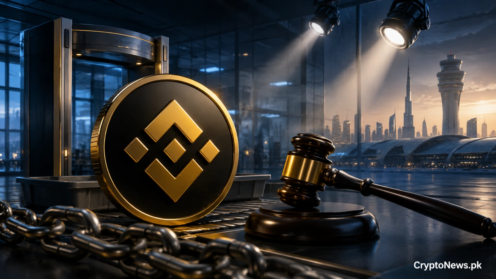 متحدہ عرب امارات کے ہوائی اڈے پر سیکیورٹی چیک پوائنٹ پر Binance کوائن کی ریگولیٹری جانچ پڑتال