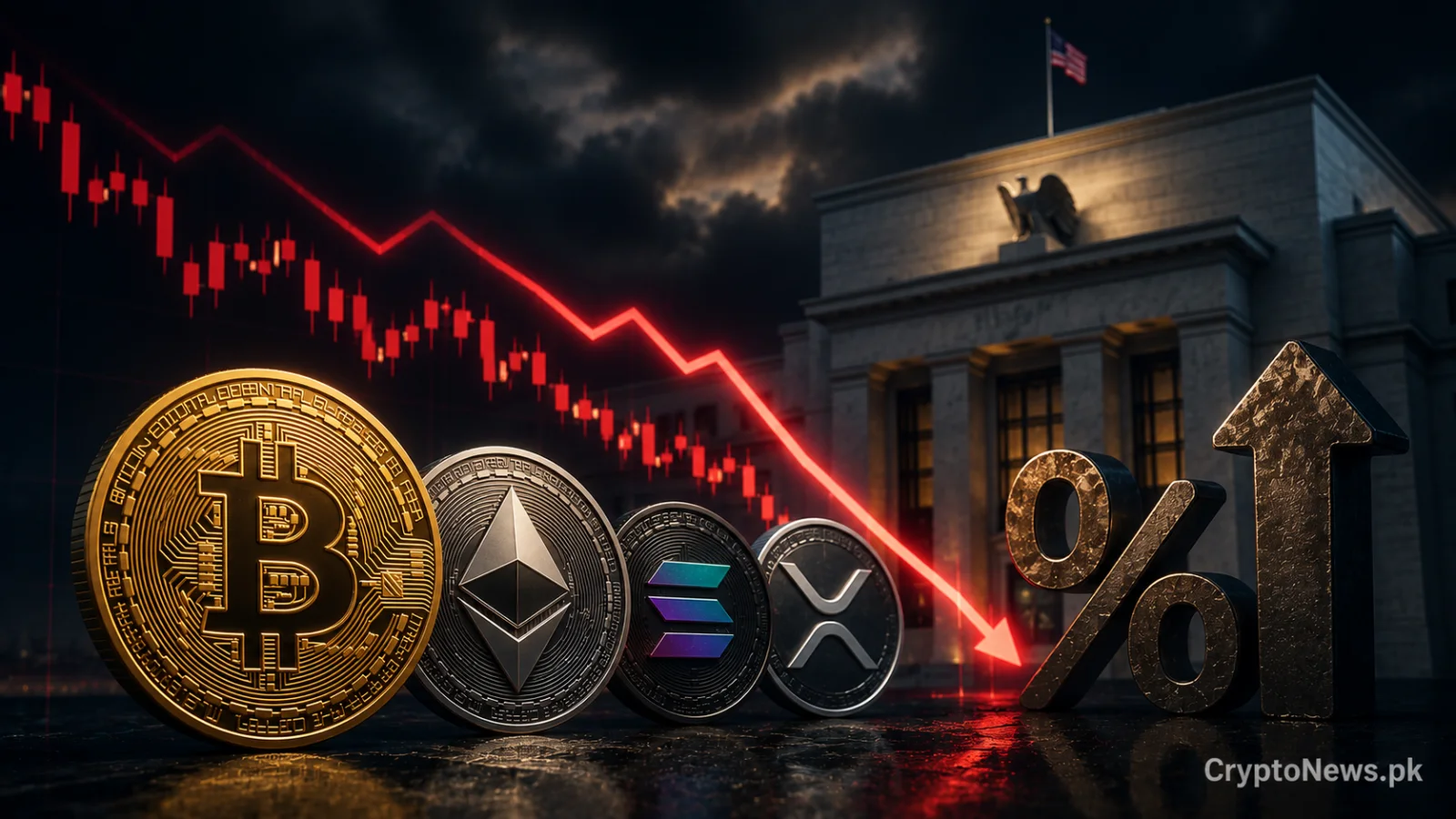 Bitcoin and Major Cryptos Decline as July Fed Rate Hike Bets Increase