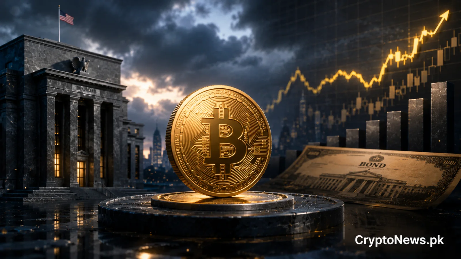Bitcoin remains resilient as bond yields rise and markets await signals from the Federal Reserve.