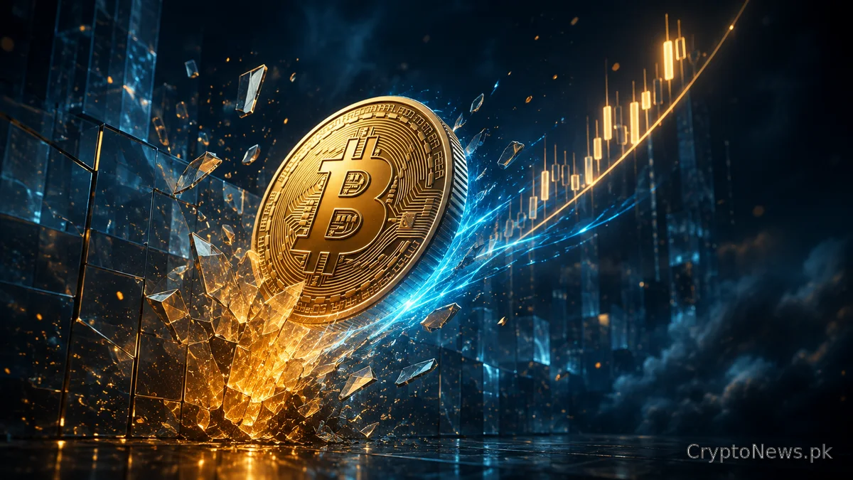 تیزی کے رجحان کے ساتھ مارکیٹ کی رکاوٹ کو توڑتا ہوا سنہری Bitcoin