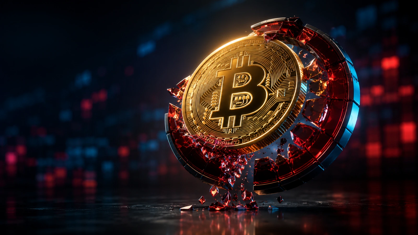 Bitcoin breaks through a red liquidation barrier during a major short squeeze.