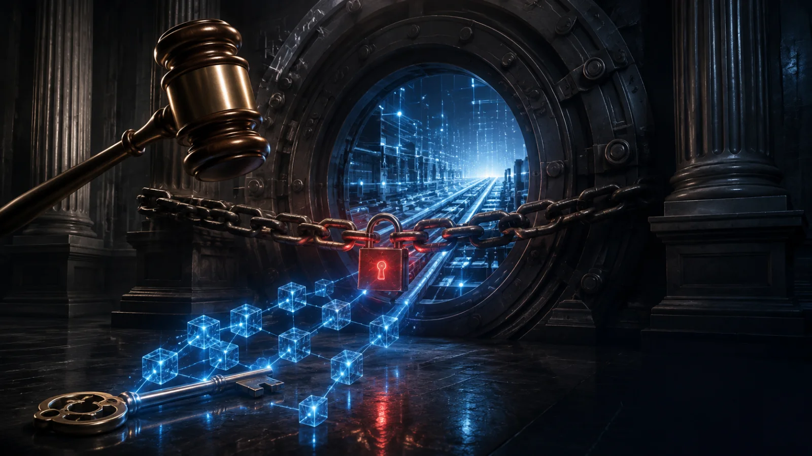 Blockchain network confronts a locked payment gateway in Custodia Bank’s Supreme Court battle over Federal Reserve access.e