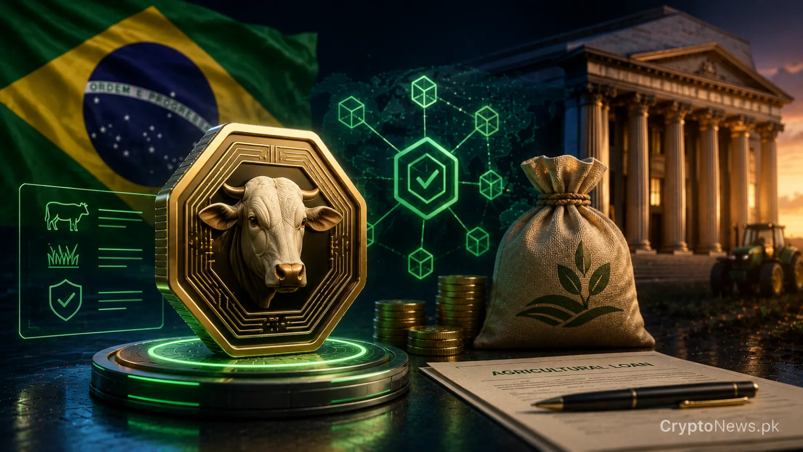 Tokenized dairy cow collateral connecting Brazilian agriculture with blockchain-based lending