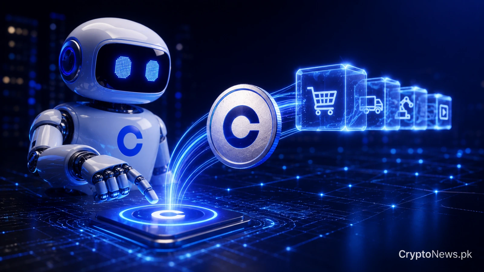 AI agent executing autonomous crypto payments through Coinbase infrastructure.