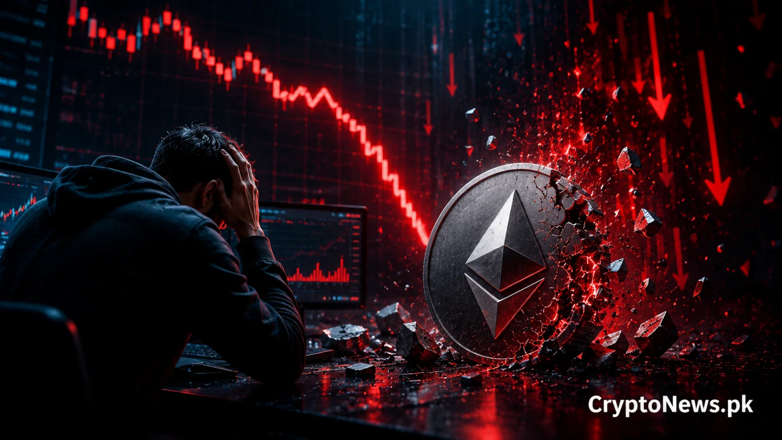 Hyperliquid پر 24 ملین ڈالر کی ETH لیکویڈیشن کے دوران کریک شدہ Ethereum کوائن اور پریشان تاجر