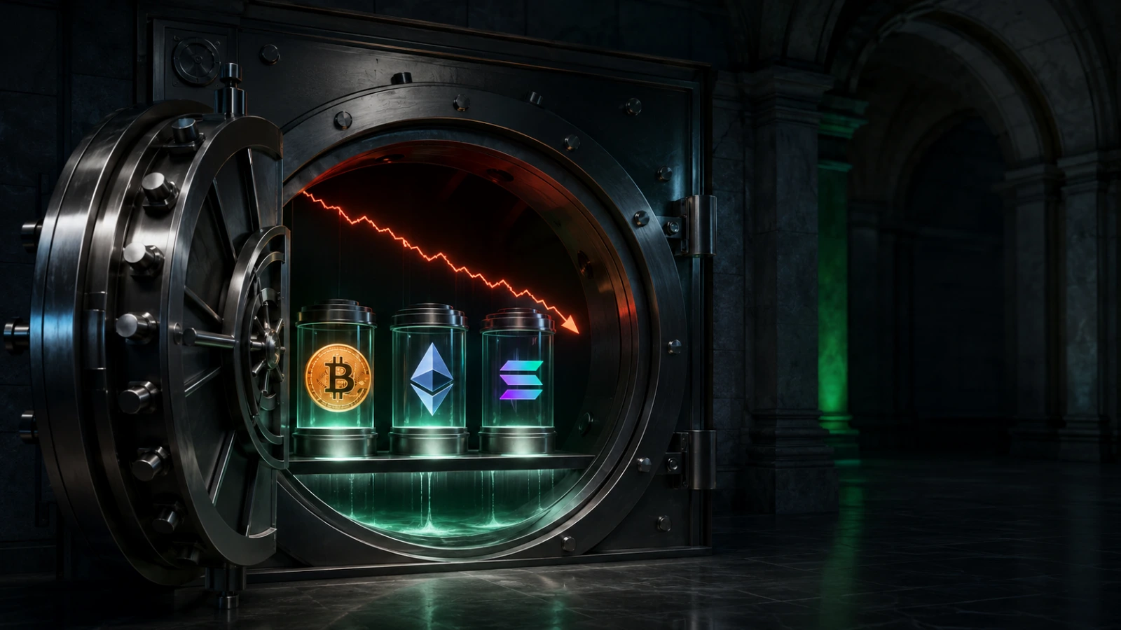 Dartmouth’s retained Bitcoin, Ethereum and Solana ETF holdings decline in market value.