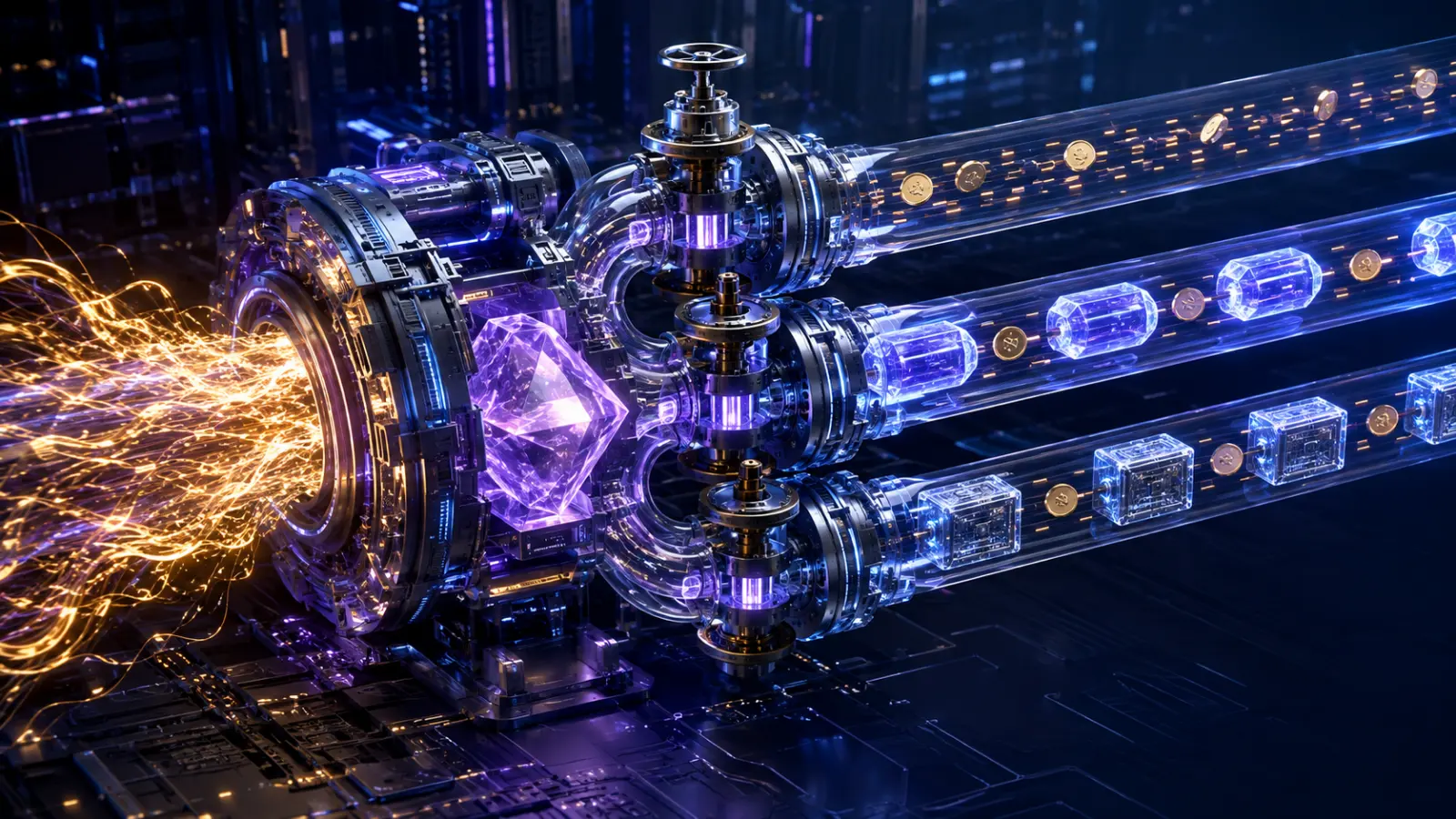 Ethereum’s gas-fee engine separates network resources into coordinated transaction lanes.