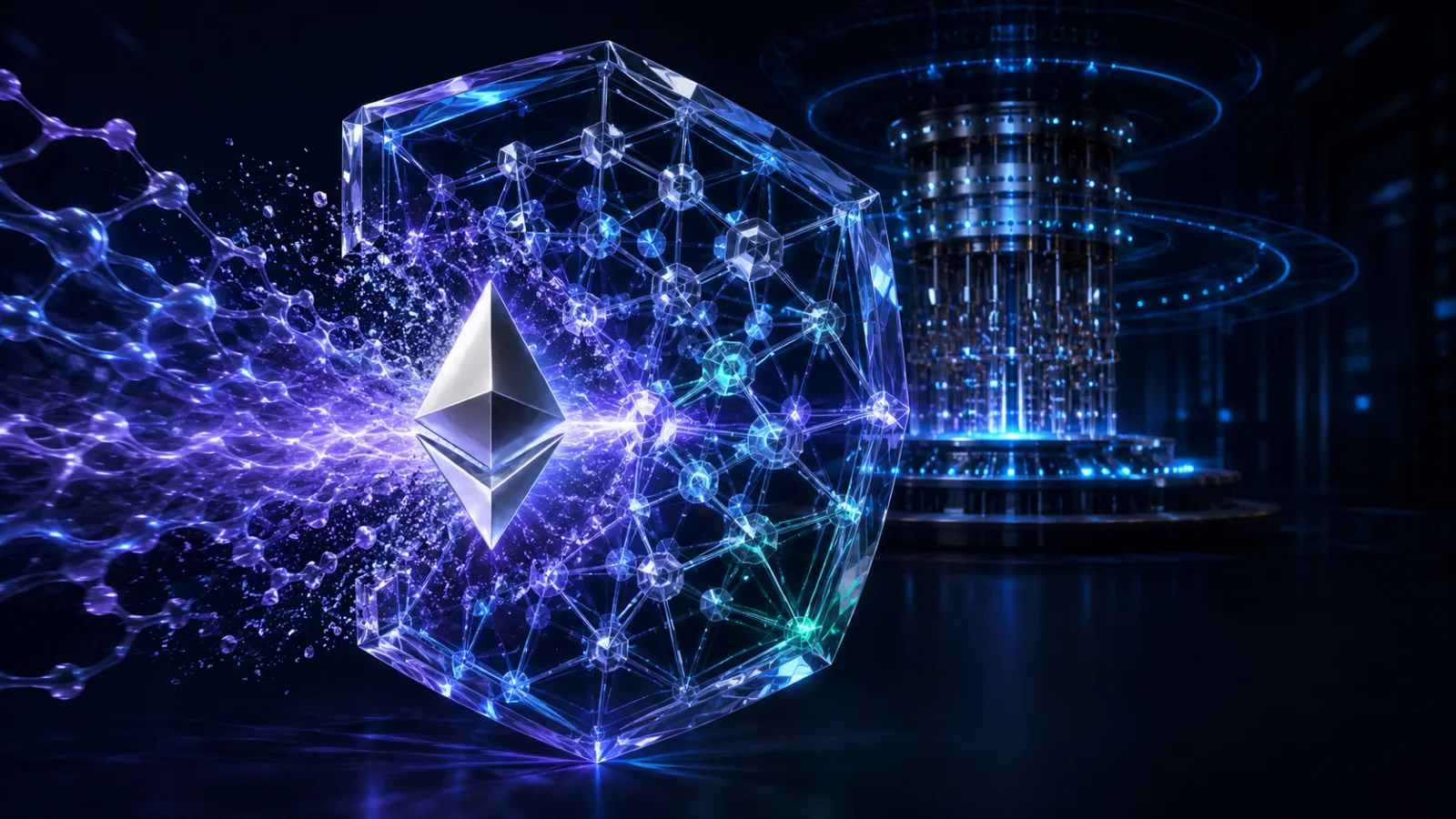 Ethereum transitions from an older hash lattice to compact post-quantum cryptographic protection.