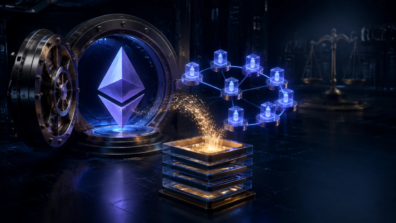Ethereum staking rewards flow into an institutional ETF as Fidelity awaits regulatory approval.