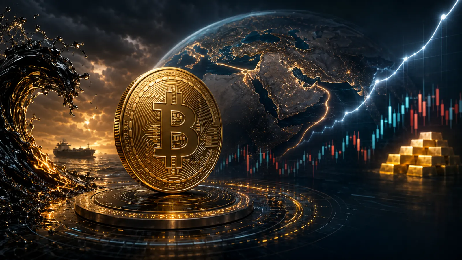 Bitcoin reacts to geopolitical tension, rising oil prices, bond yields and shifting global risk sentiment