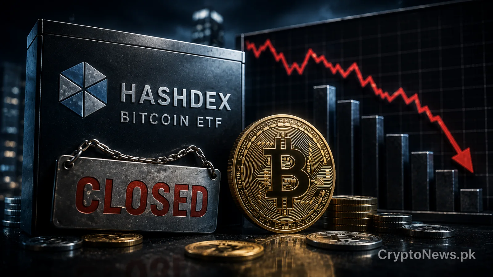 Bitcoin ETF vault closing as weak investor demand forces Hashdex to liquidate its remaining holdings.