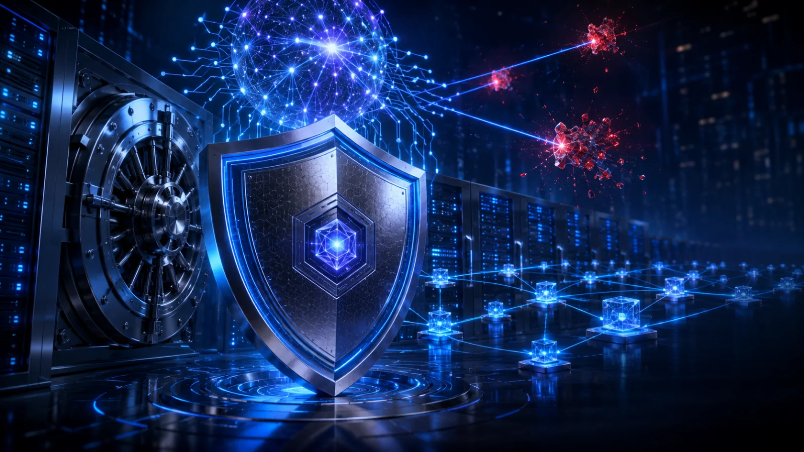 AI-powered digital shield protecting Payward’s cryptocurrency infrastructure from cyber threats.