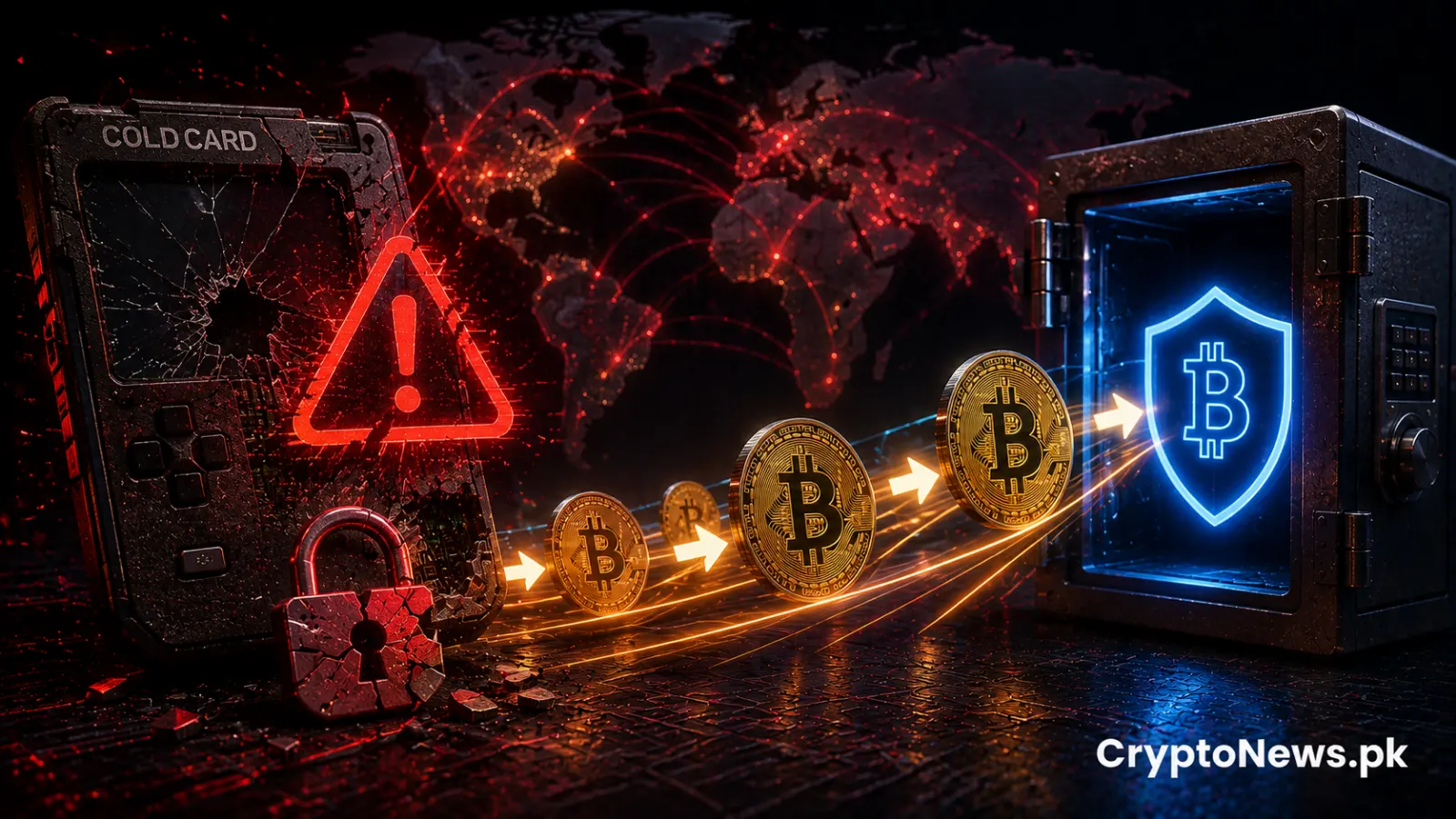 Bitcoin holders move funds to safer custody after a major Coldcard hardware wallet security breach.