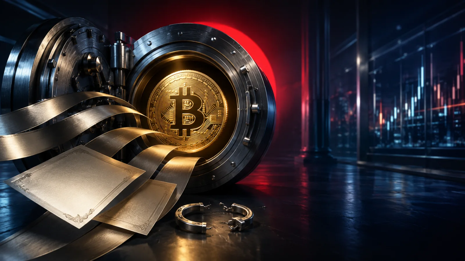 Bitcoin secured in a corporate vault as Metaplanet introduces BitBonds to fund its treasury strategy.