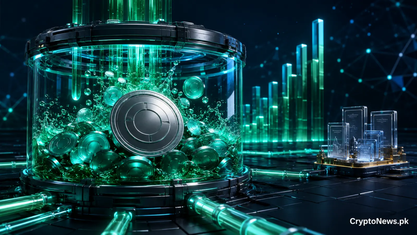 Stablecoin liquidity driving a sharp rise in Robinhood Chain’s total value locked.