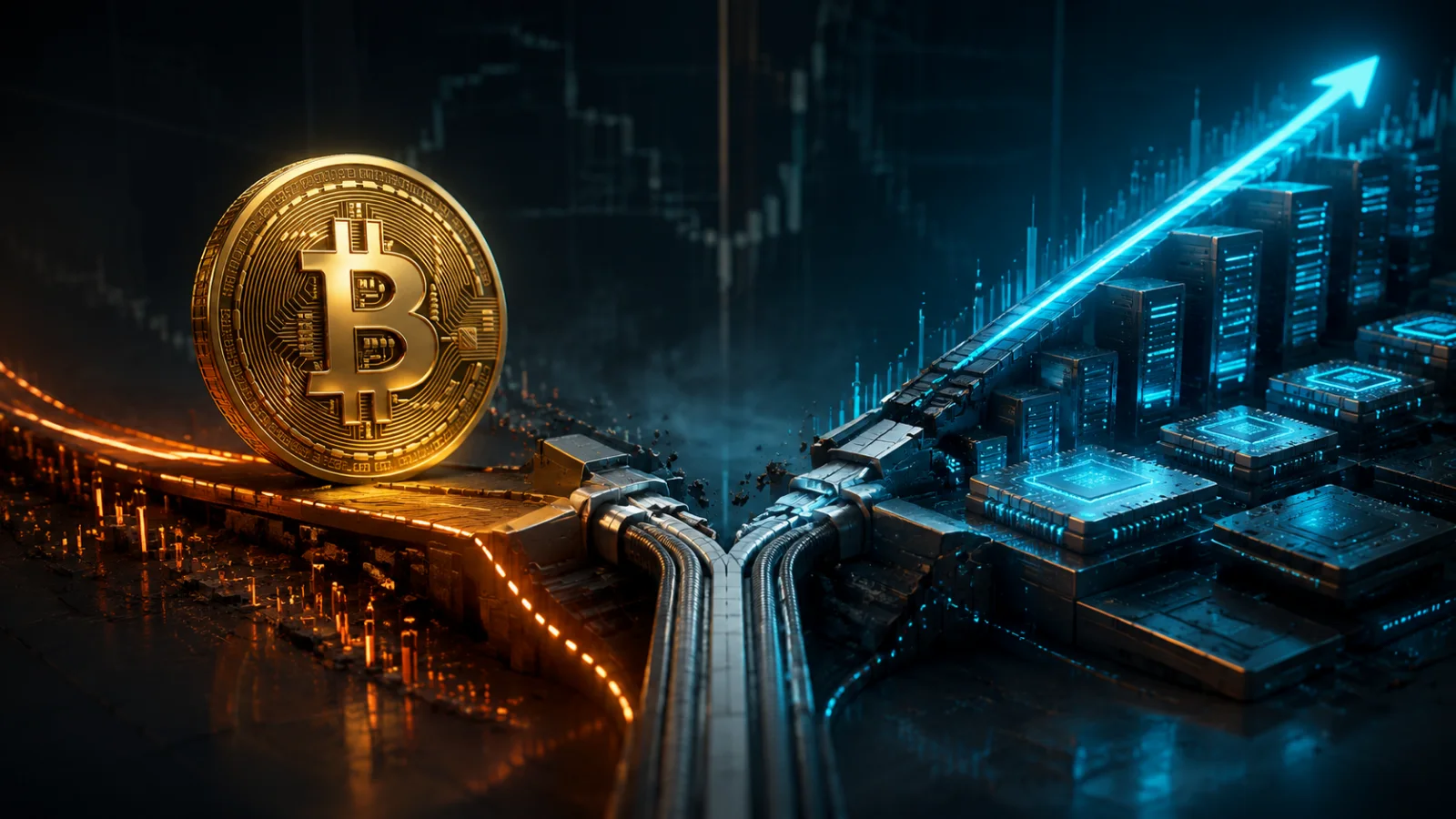 Bitcoin diverges from rising software stocks as their long-standing market correlation weakens.