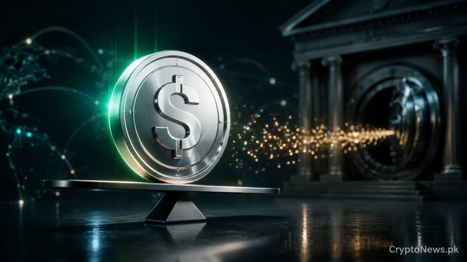 Yield-bearing stablecoin drawing liquidity from the traditional banking sector.