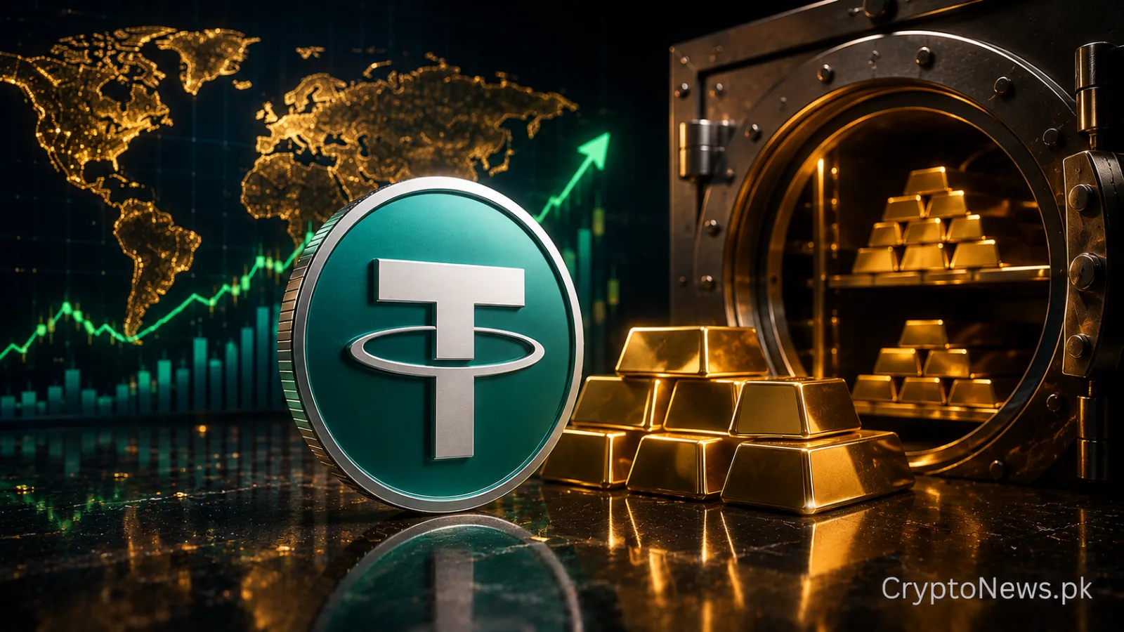 عالمی منڈی میں اتار چڑھاؤ کے باعث Tether اپنے سونے کے ذخائر میں اضافہ کر رہا ہے