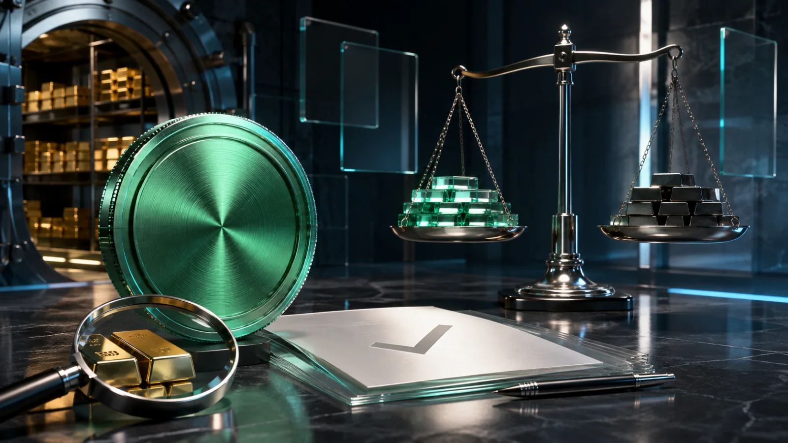 Tether reserve vault, verified gold holdings and balanced assets represent its clean 2025 audit.