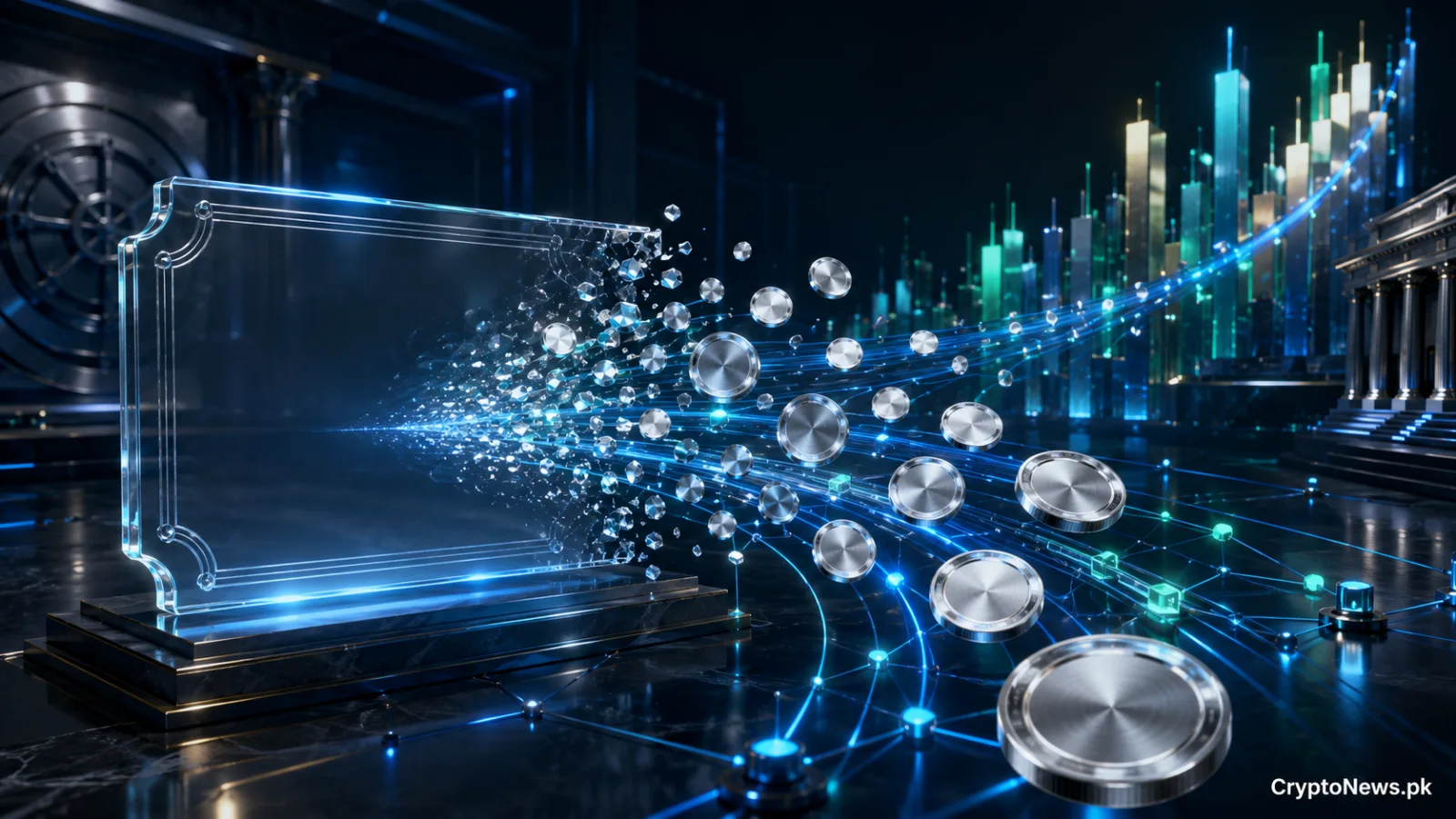 Traditional equity transforming into blockchain tokens as tokenized stock adoption accelerates.