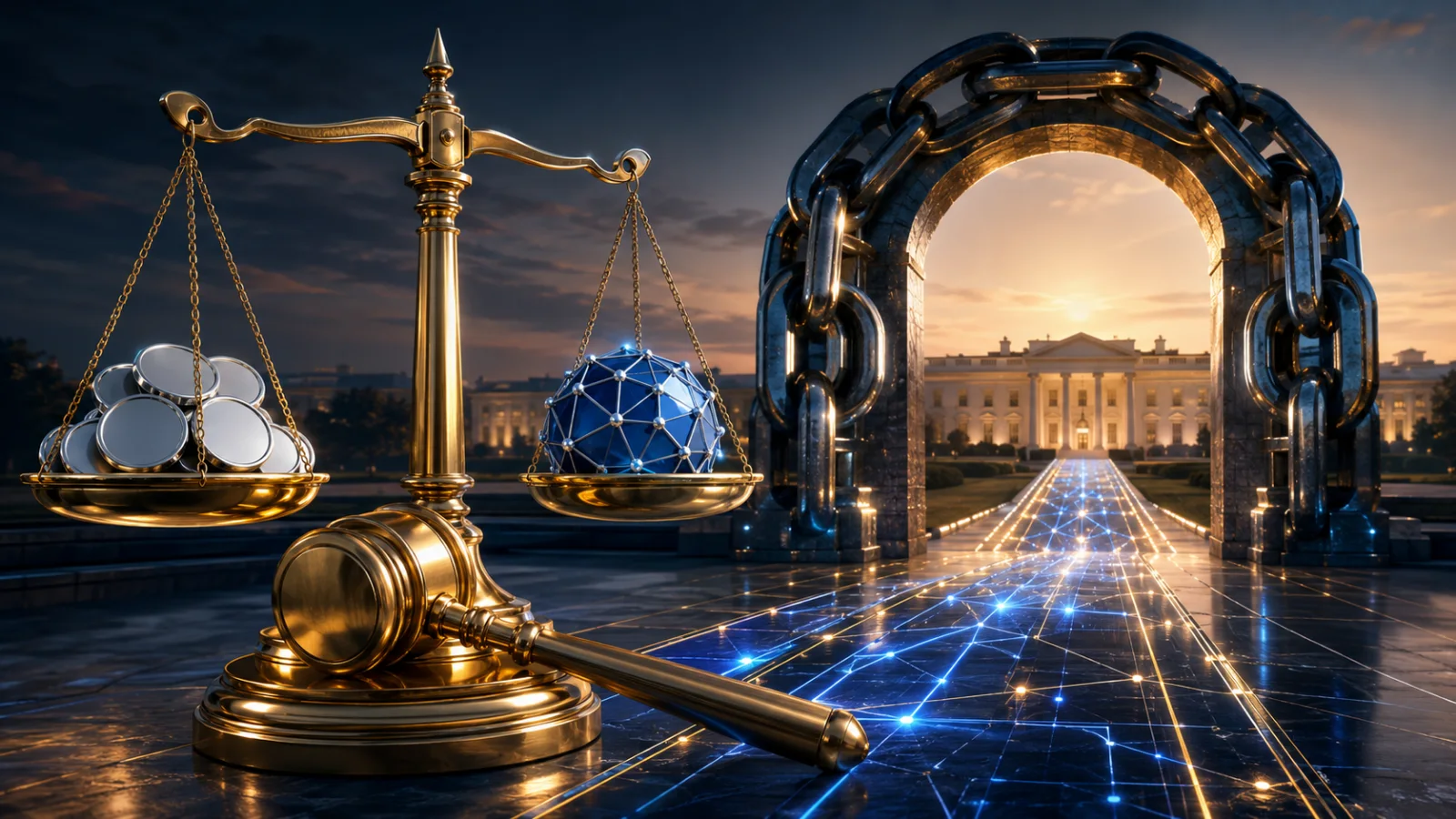 A regulatory gateway symbolizes White House optimism for advancing the landmark CLARITY Act.
