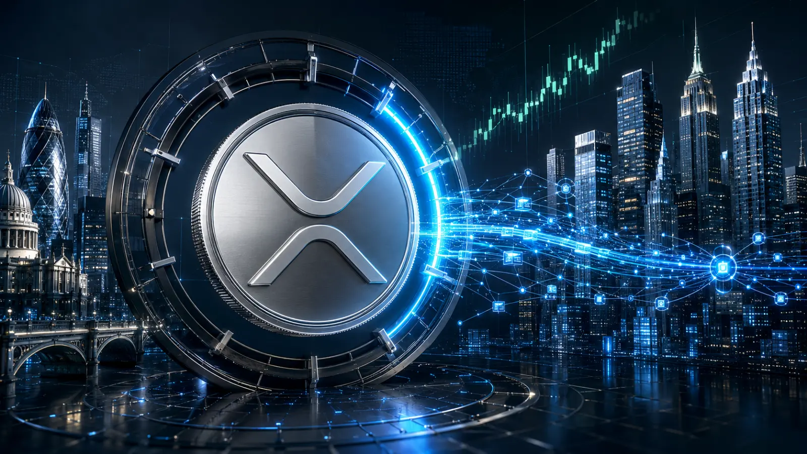 XRP Ledger activity accelerates between London and New York during overlapping traditional banking hours.