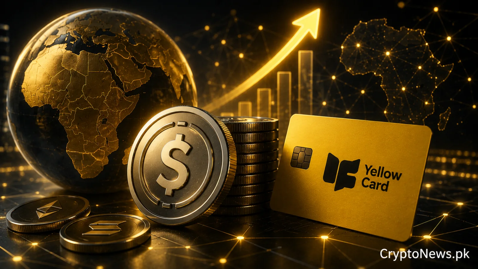 stablecoin payment network expanding across Africa, illustrating Yellow Card’s $40 million funding round for cross-border financial infrastructure.